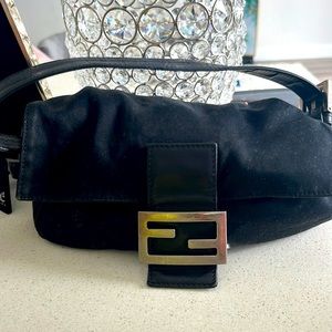 Fendi black baguette